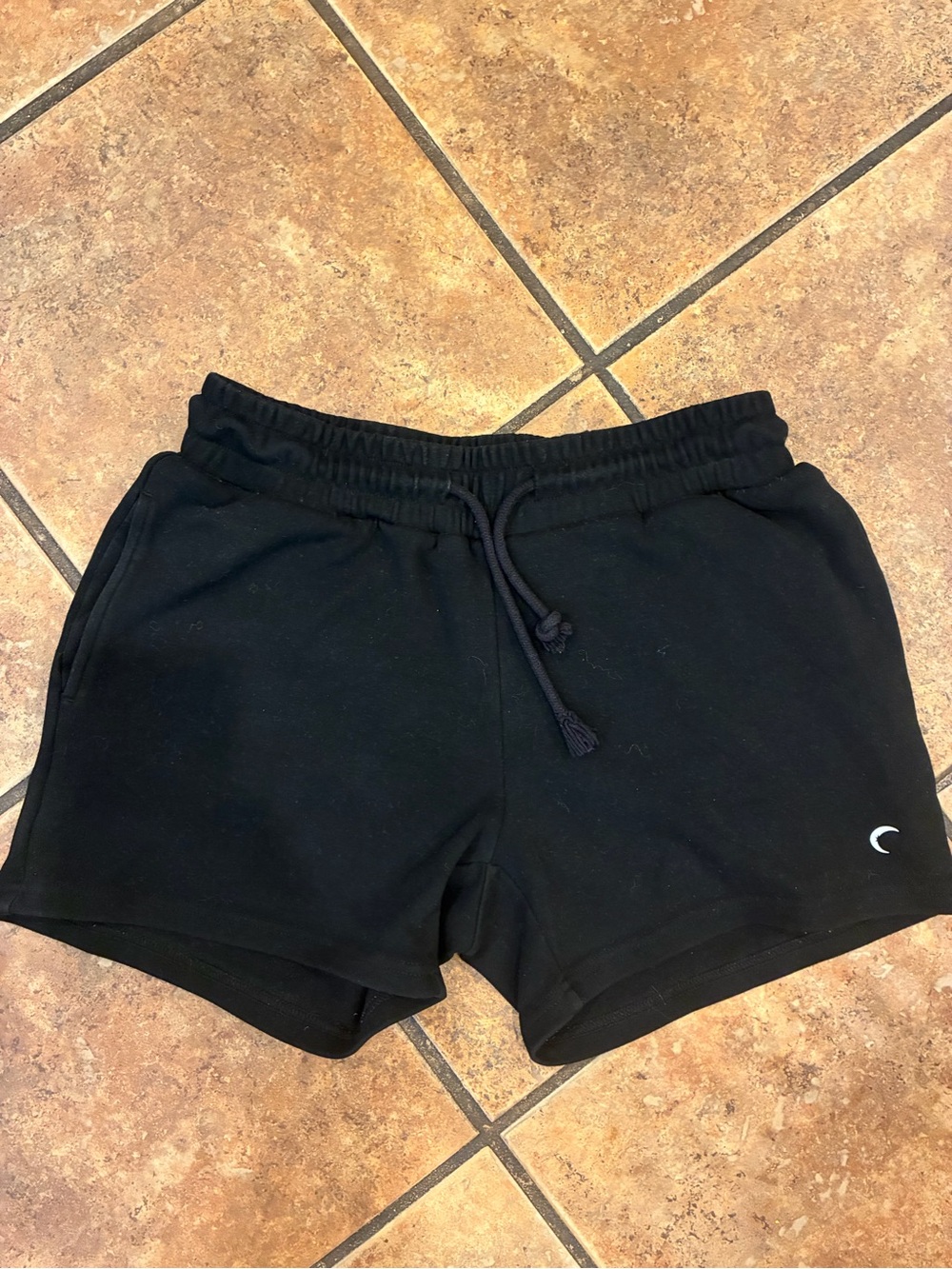 Black Casual Drawstring Shorts